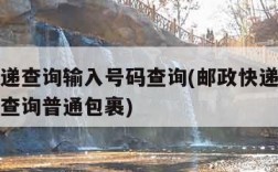 邮政快递查询输入号码查询(邮政快递查询输入号码查询普通包裹)