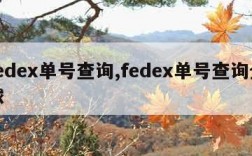 fedex单号查询,fedex单号查询全球