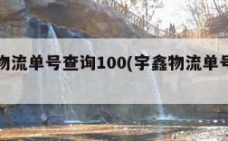 宇鑫物流单号查询100(宇鑫物流单号查询电话)