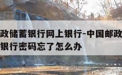 中国邮政储蓄银行网上银行-中国邮政储蓄银行网上银行密码忘了怎么办