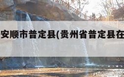 贵州省安顺市普定县(贵州省普定县在哪个市)