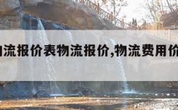 全国物流报价表物流报价,物流费用价格表2023