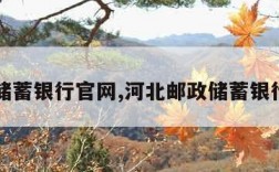 邮政储蓄银行官网,河北邮政储蓄银行官网