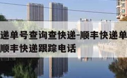 顺丰快递单号查询查快递-顺丰快递单号查询查快递顺丰快递跟踪电话