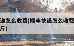 顺丰快递怎么收费(顺丰快递怎么收费的多少钱一公斤)