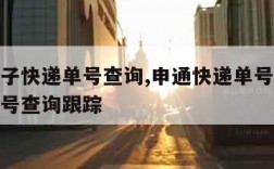 申通电子快递单号查询,申通快递单号查询通快递单号查询跟踪