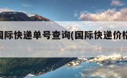 优速国际快递单号查询(国际快递价格表2023)