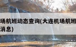 大连机场航班动态查询(大连机场航班动态查询最新消息)