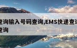 快递查询输入号码查询,EMS快递查询输入号码查询