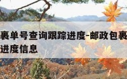 邮政包裹单号查询跟踪进度-邮政包裹单号查询跟踪进度信息